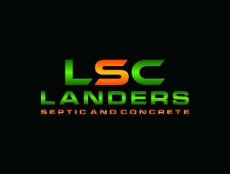 Landers Septic and Concrete logo design by bricton