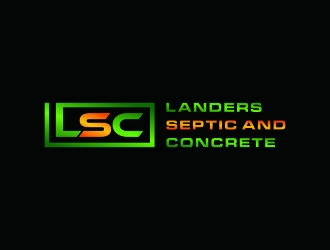 Landers Septic and Concrete logo design by bricton