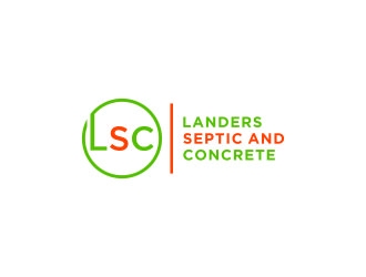 Landers Septic and Concrete logo design by bricton
