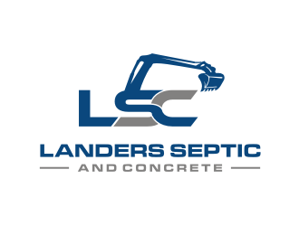 Landers Septic and Concrete logo design by tejo