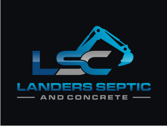Landers Septic and Concrete logo design by tejo