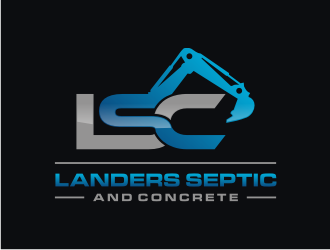 Landers Septic and Concrete logo design by tejo