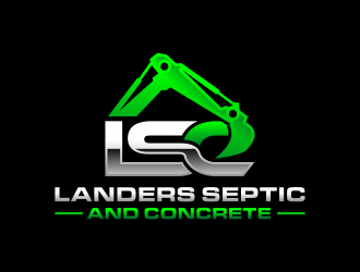 Landers Septic and Concrete logo design by hidro