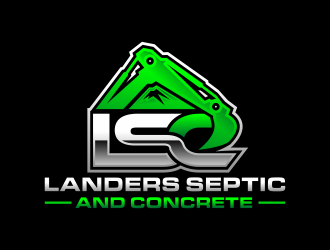 Landers Septic and Concrete logo design by hidro