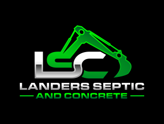 Landers Septic and Concrete logo design by hidro