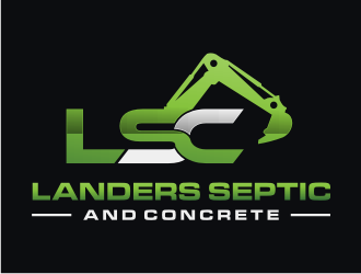 Landers Septic and Concrete logo design by tejo