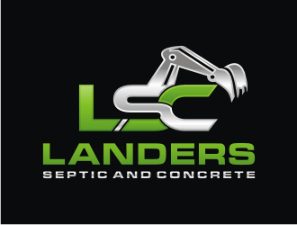 Landers Septic and Concrete logo design by mbamboex
