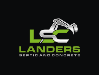 Landers Septic and Concrete logo design by mbamboex