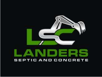Landers Septic and Concrete logo design by mbamboex