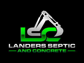 Landers Septic and Concrete logo design by hidro