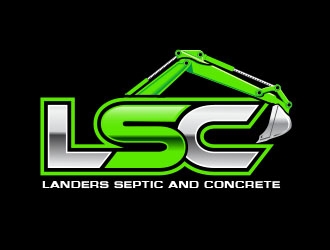 Landers Septic and Concrete logo design by Vincent Leoncito