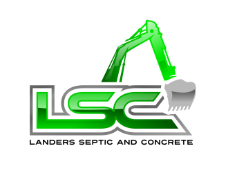 Landers Septic and Concrete logo design by AisRafa