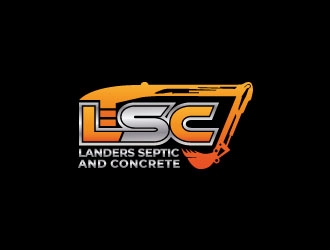 Landers Septic and Concrete logo design by zinnia