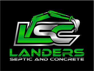 Landers Septic and Concrete logo design by cintoko