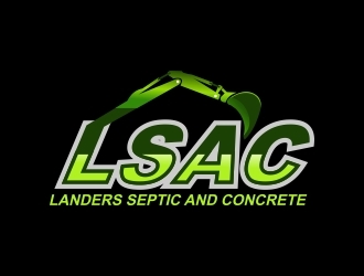 Landers Septic and Concrete logo design by naldart