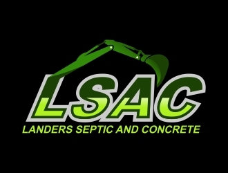 Landers Septic and Concrete logo design by naldart