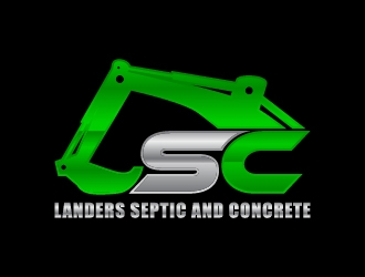 Landers Septic and Concrete logo design by sakarep