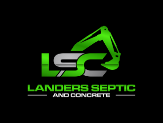 Landers Septic and Concrete logo design by ammad