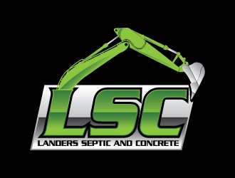 Landers Septic and Concrete logo design by IjVb.UnO