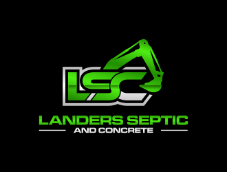 Landers Septic and Concrete logo design by ammad