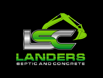Landers Septic and Concrete logo design by beejo