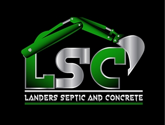 Landers Septic and Concrete logo design by r_design
