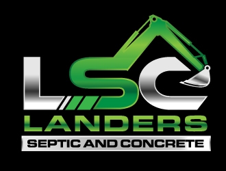 Landers Septic and Concrete logo design by moomoo