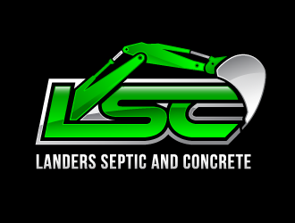 Landers Septic and Concrete logo design by PRN123