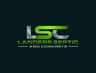 Landers Septic and Concrete logo design by ndaru