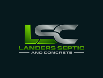 Landers Septic and Concrete logo design by ndaru