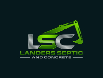 Landers Septic and Concrete logo design by ndaru