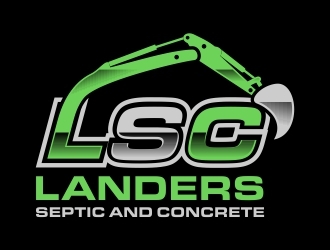 Landers Septic and Concrete logo design by dibyo