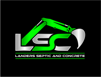 Landers Septic and Concrete logo design by evdesign
