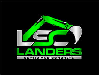 Landers Septic and Concrete logo design by evdesign