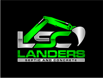 Landers Septic and Concrete logo design by evdesign