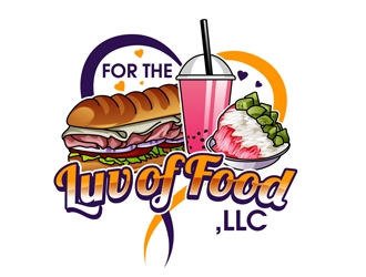 For the Luv of Food, LLC logo design by DreamLogoDesign