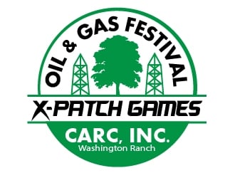 CARC, INC.Washington Ranch Oil & Gas Festival  X-Patch Games logo design by justin_ezra