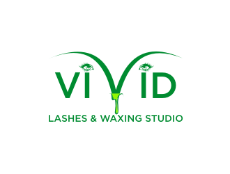 VIVID, LASHES & WAXING STUDIO logo design by Franky.