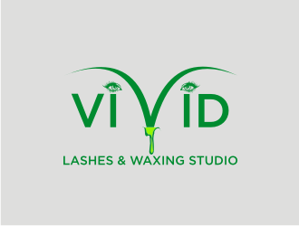 VIVID, LASHES & WAXING STUDIO logo design by Franky.