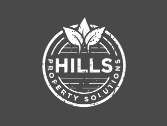 Hills Property Solutions logo design by wongndeso