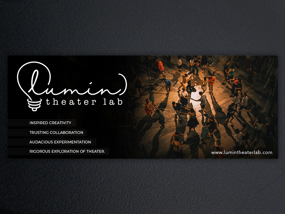 (lumin)theater lab logo design by KHAI
