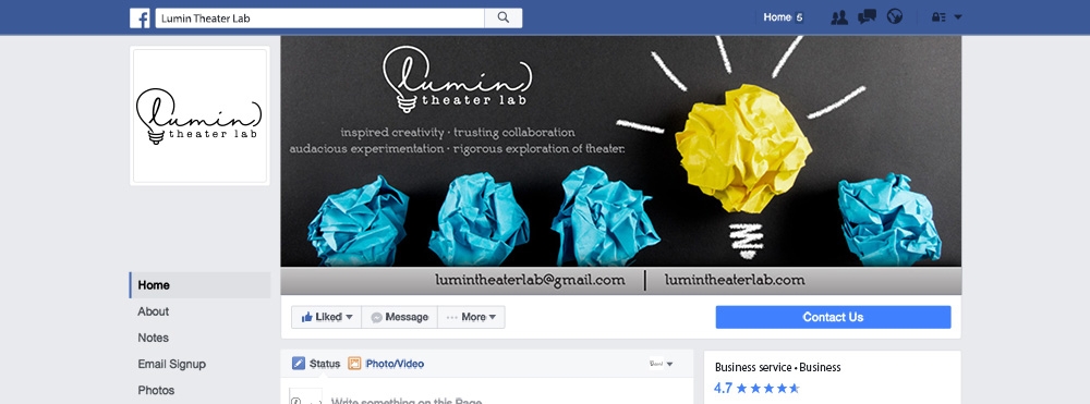 (lumin)theater lab logo design by Art_Chaza