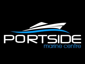 PORTSIDE Marine Centre logo design by Vincent Leoncito