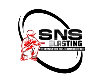 SNS BLASTING  logo design by DreamLogoDesign