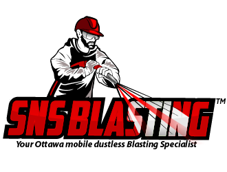 SNS BLASTING  logo design by THOR_