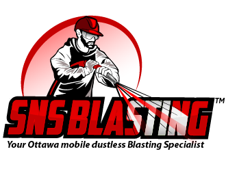 SNS BLASTING  logo design by THOR_