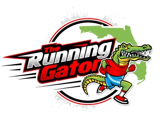 The Running Gator logo design by REDCROW