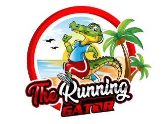 The Running Gator logo design by Suvendu