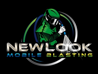 New Look Mobile Blasting logo design by Eliben
