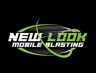 New Look Mobile Blasting logo design by gogo